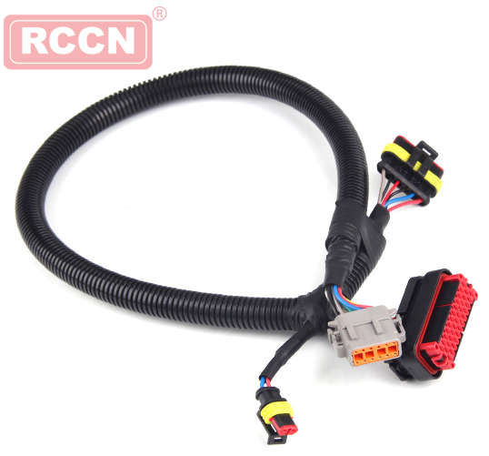 Automobile wiring harness processing arrangements