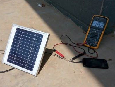 Use the new solar thin battery to charge the phone