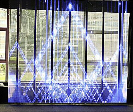 What are the application advantages of transparent LED glass screen in smart restaurants?
