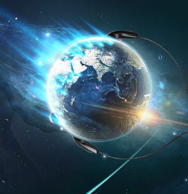 Looking up at the stars, down to earth! Let the earth stop wandering