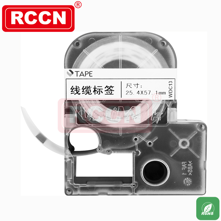 Die-cut cable label tape