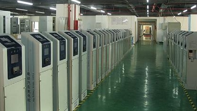 Percentage of charging facilities in China